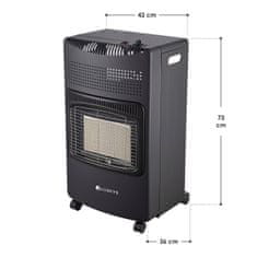Homestar Plinski grelnik GS42US 42x36x73 cm Črn