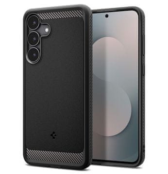 Spigen Rugged Armor ovitek za telefon Samsung Galaxy S25 FE, mat črni (ACS10025)