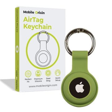 Mobile-origin obesek za AirTag, zeleni (FRL-ATKC-GRN)