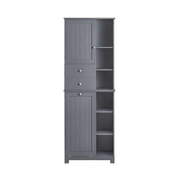 SoBuy Visoka kopalniška omara s košaro za perilo, 60x38x170 cm