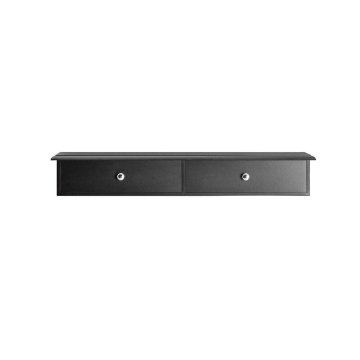 SoBuy Stenska polica z 2 predali, 64x15x10 cm, shranjevanje