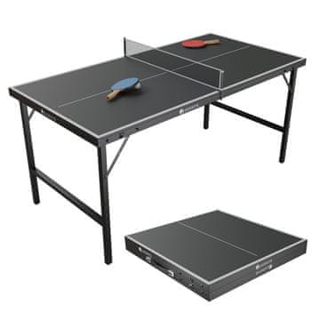 Homestar Namizni tenis miza Flexi črna srebrna zložljiva