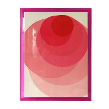 Homestar Stenska umetnina WALLY 60x80 cm roza krog