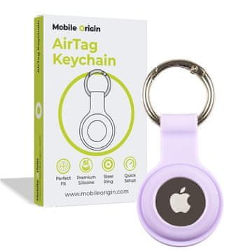 Mobile-origin obesek za AirTag, vijolični (FRL-ATKC-PUR)