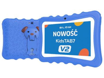 slomart Blow Kidstab7 v2 tablet 7" 4/32GB, modro etui