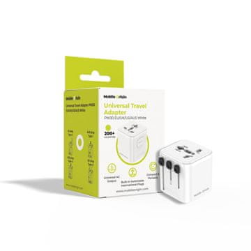 Mobile-origin PW30 univerzalen potovalni adapter, beli (MO-UTRA-PW30-WHT)