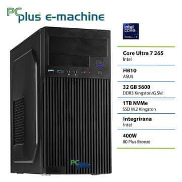 PCplus e-machine Core Ultra 7 265 32GB 1TB namizni računalnik