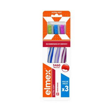 Elmex Zobna ščetka Ultra Soft 3 kosi