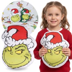 sarcia.eu Grinch Božična, MEHKA okrasna blazina, dekorativna za sobo, VELUR oblika 36x29cm OEKO-TEX