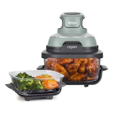 Ninja CRISPi FN101USG prenosni stekleni cvrtnik Air Fryer 4-v-1, 1700 W