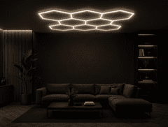 Optonica HEXAGON LED modularni sistem razsvetljave 280W CCT 33600lm 233x243 cm