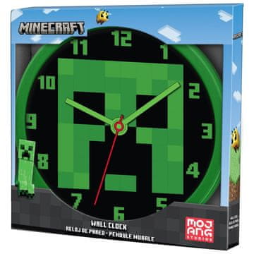 Northix Stenska ura Minecraft, 12-palčna zasnova za dekoracijo igralne sobe