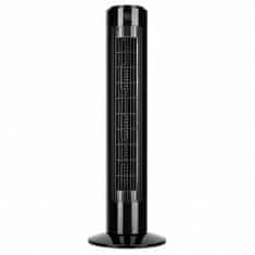 Aga Stolpni ventilator 77 cm Črna