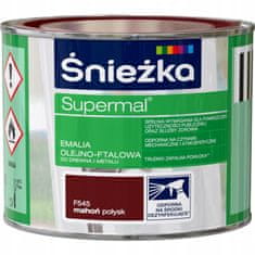 shumee Śnieżka Supermal oljno-ftalni emajl les kovina mahagoni sijaj 0,2 l