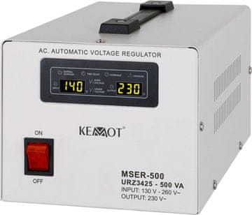 Kemot MSER-500 stabilizator napetosti 500VA 3% (5901890048927)