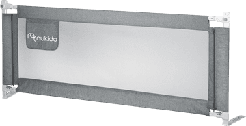 shumee Nukido NK-227 zaščitna ograja za posteljo, siva, 200 cm (5903890631918)