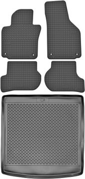shumee Volkswagen Golf V Variant / Kombi od 2003-2009 komplet - gumijaste avtotesnine + zaščitna preproga za prtljažnik