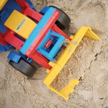 Velikanski traktor nakladalnik rdeče rumen 66009