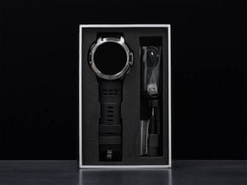 Nova pametna ura Lunar Black + jeklena zapestnica GX-LC65 BS