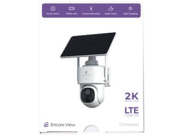 Nova pametna LTE kamera 3Mpx (2304x1296) IP65 + USB-C sončna plošča 10000mAh Connexel