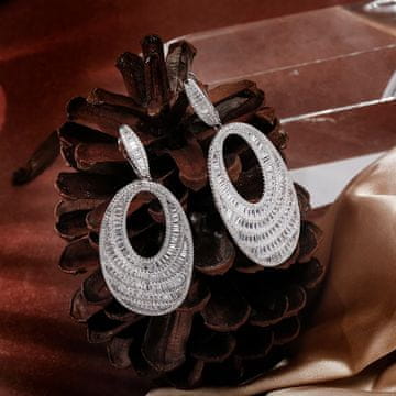 Elegantni ovalni obročki S925