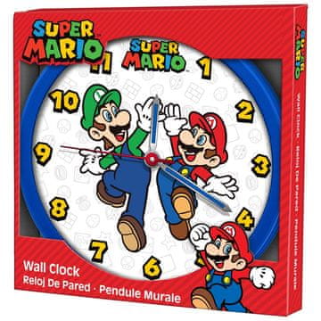 Northix Stenska ura Super Mario Bros, klasičen dizajn, velikost 12 palcev