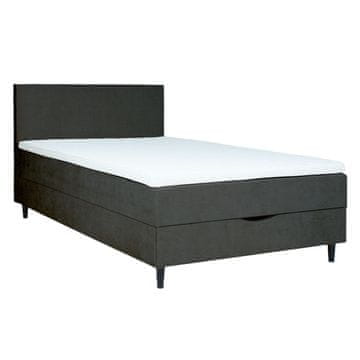 Homestar Postelja Continental LAARA 140x200 cm, temno siva
