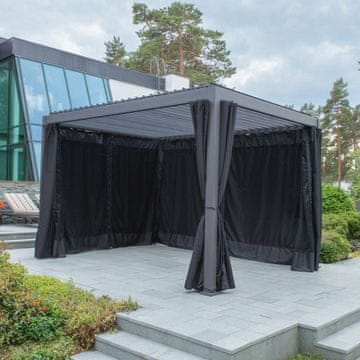 Homestar Poliestrske zavese MIRADOR-111 3x4 m črne