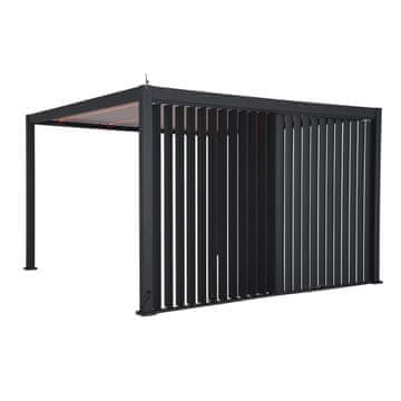 Homestar Navpična žaluzijska stena MIRADOR-111 3 m temno siva