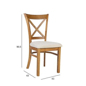 Homestar Stol MIX & MATCH naravna bela
