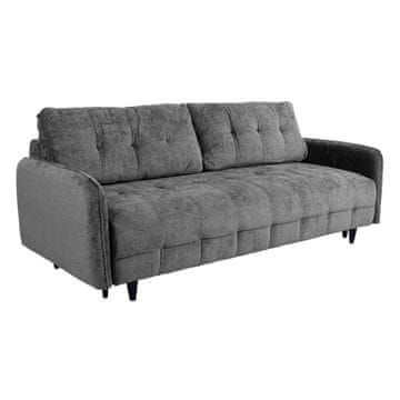 Homestar Sofa postelja SARITA za 3 osebe, siva