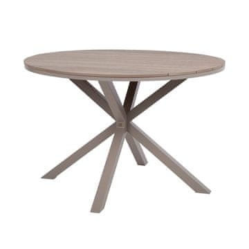 Homestar Miza PORTO D110,5xV73 cm, bež siva