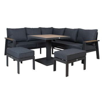 Homestar Vrtni garnitura PARKER 4-delna siva