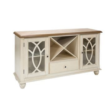 Homestar Komoda LILY 152x46x84 cm, starinsko bela
