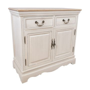 Homestar Komoda SAMIRA 85x39x82 cm, starinsko bela
