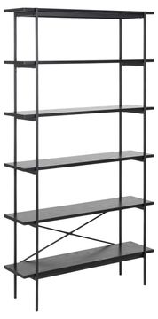Homestar Stenska enota ANGUS 94x27x172 cm, črna