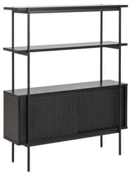 Homestar Stenska enota ANGUS 94x27x114 cm, črna