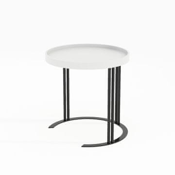 Homestar Stranska mizica KEIRA D50xV50 cm, bela