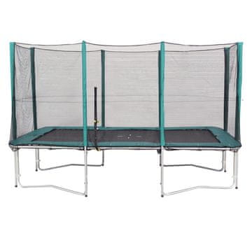 Homestar Trampolin 426x274 cm z ograjo in zeleno blazino