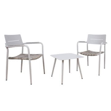 Homestar Balkonski set COCORA miza 2 stola taupe