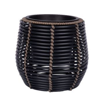 Homestar Stojalo za rastline D28xV26 cm črno rjavo