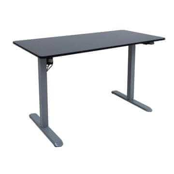Homestar Pisalna miza ERGO LIGHT 120x60x73-118 cm črno srebrno siva