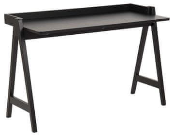 Homestar Pisarna MISO 126x51x80 cm črno obarvan hrast