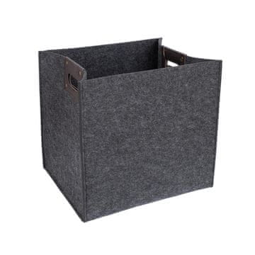 Homestar Košara MAX FELT-1 40x32x37 cm temno siva