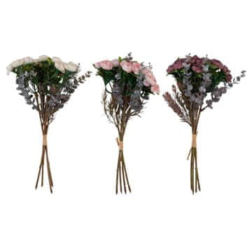 Homestar Umetno cvetje FLOWERLY H26cm 4 kosa šopek vrtnic mešanica