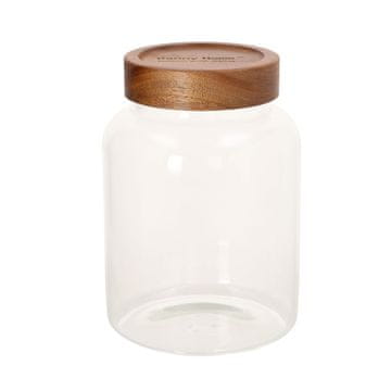 Homestar Stekleni kozarec RIVA 13x19 cm 1930 ml z pokrovom iz akacijevega lesa
