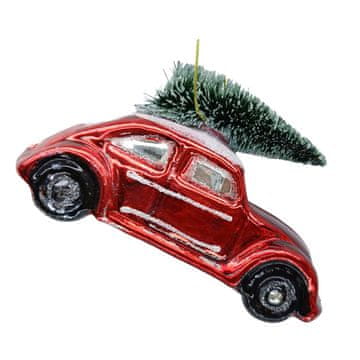 Homestar Božični okrasek JOY AVTO RDEČ 10,6 cm