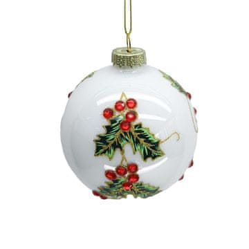 Homestar Božični okrasek JOY 8 cm bel
