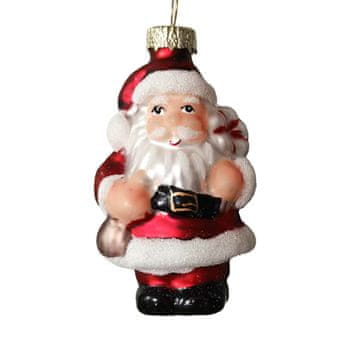 Homestar Božični okrasek JOY SANTA 8 cm steklo