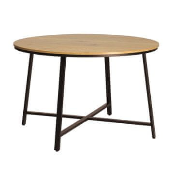 Homestar Jedilna miza SANCIA D120xV76cm hrast rjava